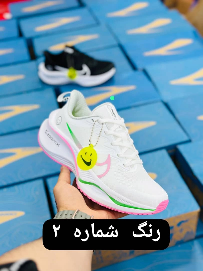 کتونی نایکی طرح لبخند nike zoom x ویتنامی وارداتی ۲۰۲۴سایز ۴۰ تا ۴۵ تنوع در ۴ رنگ جذاب