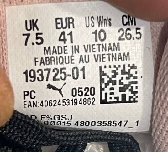 کتونی پوما استوک اروپایی در حد سایز41،فروش به ضمانت اورجینال .puma original