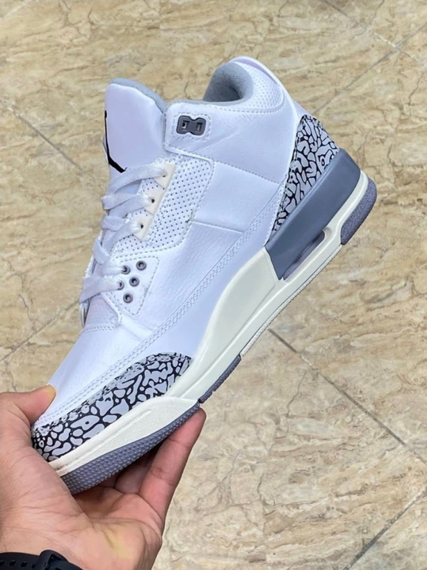 کتونی ایرجردن ۳ رترو | Air Jordan 3 Retro سایز ۴۰ تا ۴۵. فروش بصورت عمده و تک تضمین کیفیت کالا
