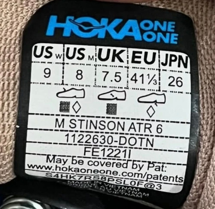 Hoka one one stinson ATR 6 Men Vietnamاسکیچرز