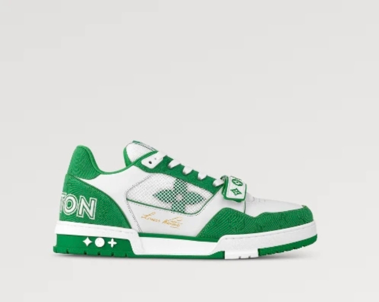 کتونی لویز ویلتون ساخت ویتنام وارداتی سایز۴۰الی ۴۵ فروش تکی و عمده پایین ترین قیمت/ .Louis Vuitton LV Trainer Velcro Strap Monogram Denim Vietnam