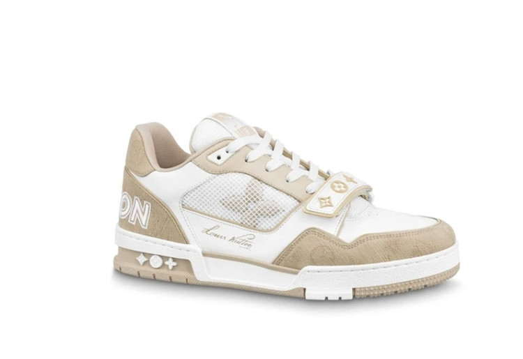 کتونی لویز ویلتون ساخت ویتنام وارداتی سایز۴۰الی ۴۵ فروش تکی و عمده پایین ترین قیمت/ .Louis Vuitton LV Trainer Velcro Strap Monogram Denim Vietnam