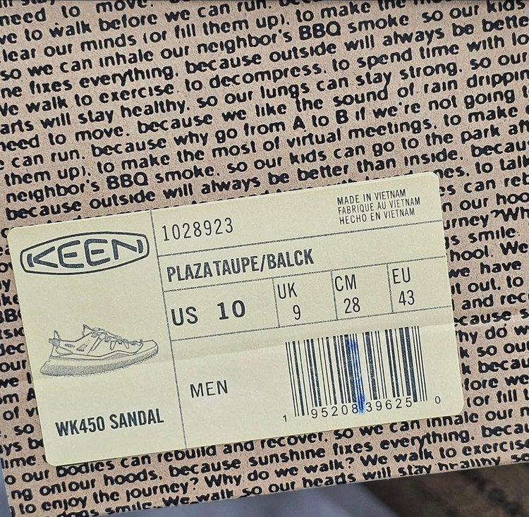 Keen WK450 Walking Vietnam. صندل کن