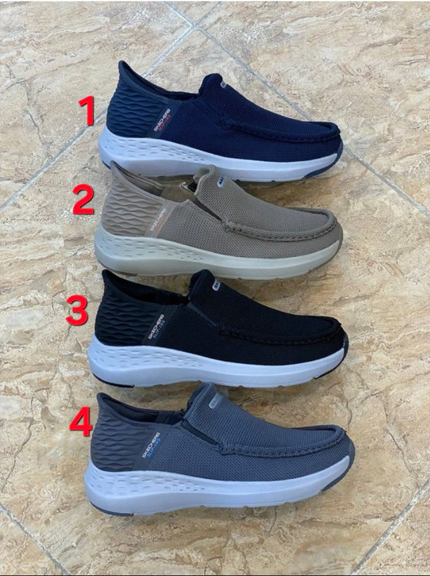 کتونی اسکیچرز اسلیپ امو.Skechers Gostep Slip_Ins vietnam رویه برزنتی ،بدون بند ساخت ویتنام فروش بصورت عمده و تک، اسکیچرز پیاده رویی بسیار سبک و طبی و راحت . سایز ۴۰ تا ۴۵ .