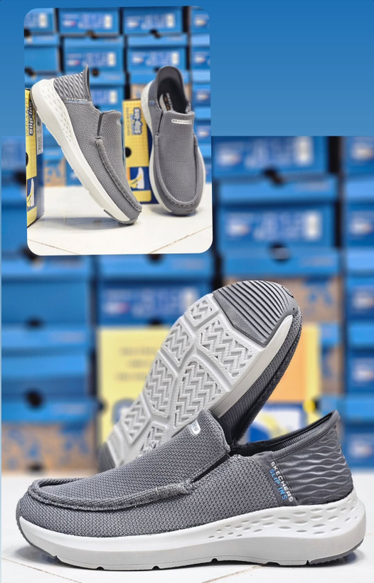 کتونی اسکیچرز اسلیپ امو.Skechers Gostep Slip_Ins vietnam رویه برزنتی ،بدون بند ساخت ویتنام فروش بصورت عمده و تک، اسکیچرز پیاده رویی بسیار سبک و طبی و راحت . سایز ۴۰ تا ۴۵ .