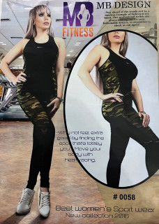 ست تاپ و لگ باشگاهی زنانه MB fitness، فری سایز ۳۶ تا ۴۴،Leg and tap sport Woman MB fitness