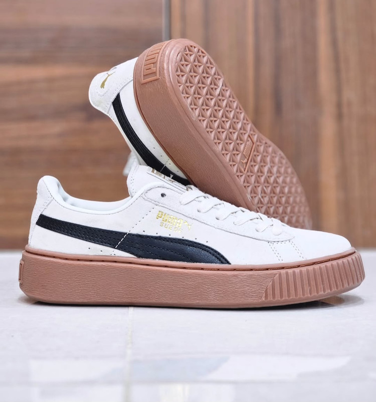 کفش پوما سوئد . Puma Sude . وارداتی ویتنام سایز ۴۰ تا ۴۵ کتونی کف تخت و کلاسیک پوما