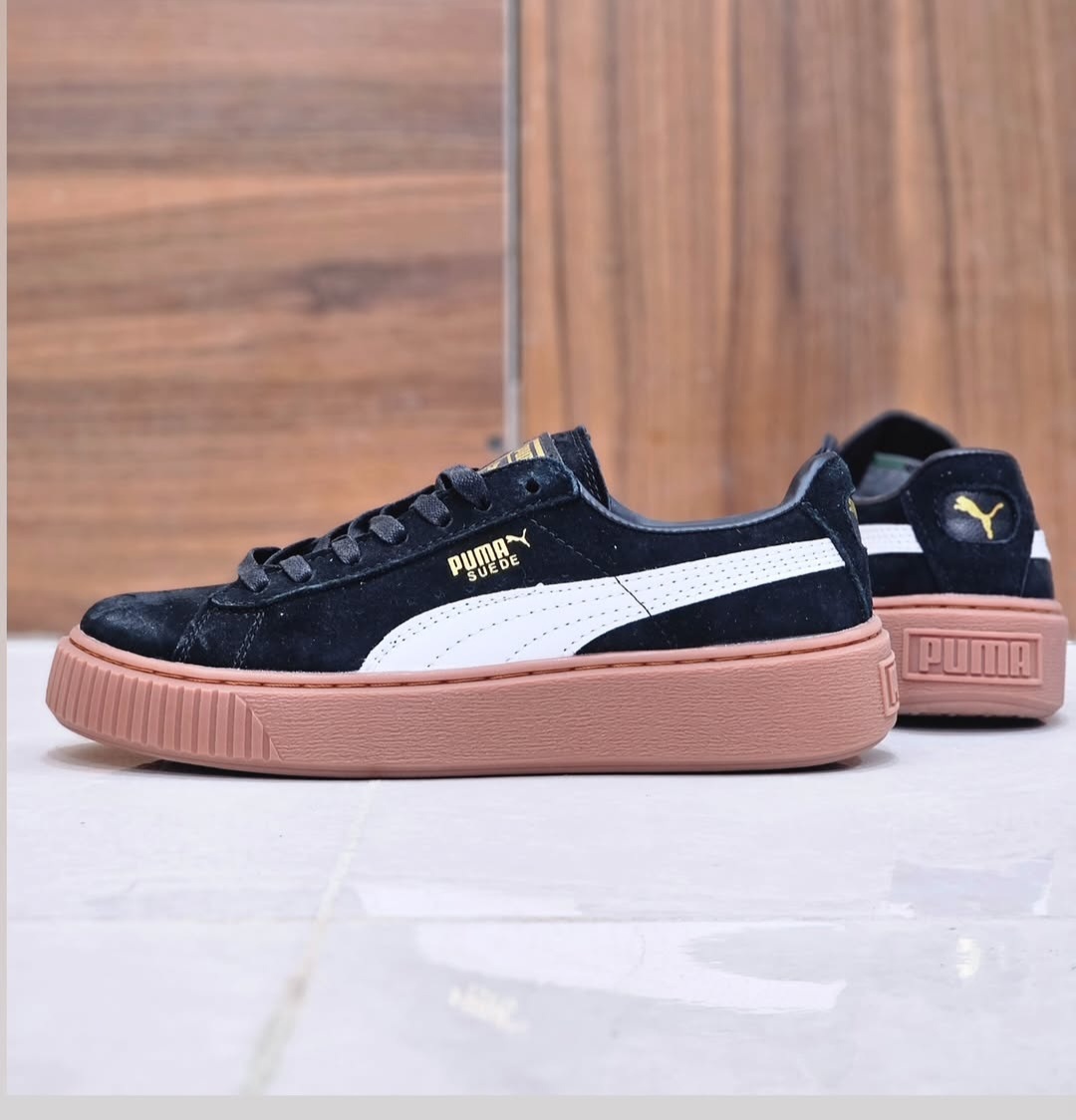 کفش پوما سوئد . Puma Sude . وارداتی ویتنام سایز ۴۰ تا ۴۵ کتونی کف تخت و کلاسیک پوما