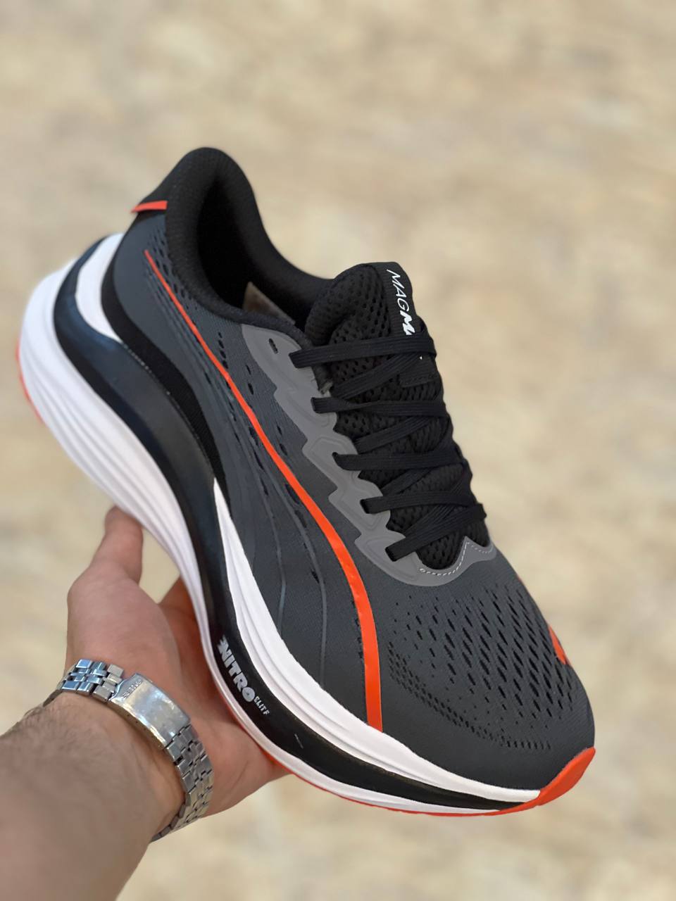 کفش پوما ساخت ویتنام مستر کوالیتی A, سایز ۴۰ تا ۴۵ . پایین ترین قیمت در ایران . Puma nitro