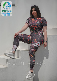 ست کراپ وشلوار سایز بزرگ /rain sport /، فری سایز ۴۲تا۴۸ /فروش عمده و تک/