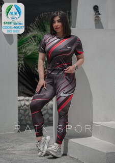 ست کراپ وشلوار سایز بزرگ /rain sport /، فری سایز ۴۲تا۴۸ /فروش عمده و تک/