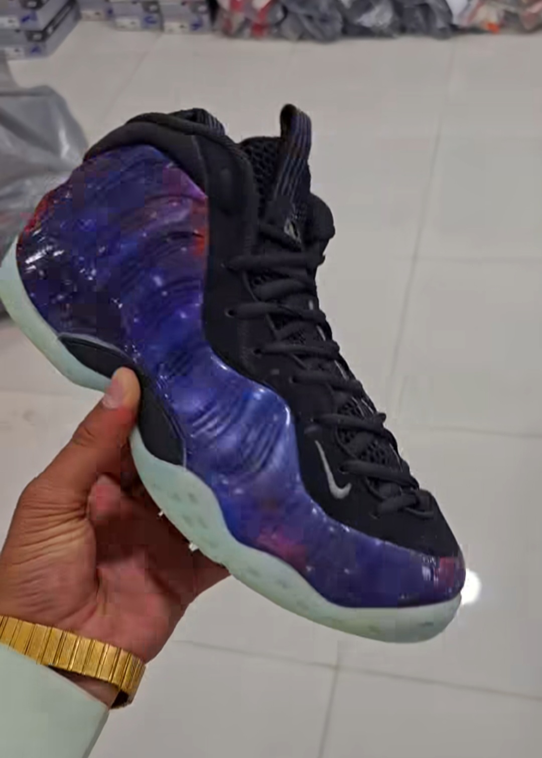 کفش بسکتبالی نایک ایر فومپوزیت وان کهکشانی / nike air fomposite on / سایز ۴۰ تا ۴۶/فروش عمده و تک