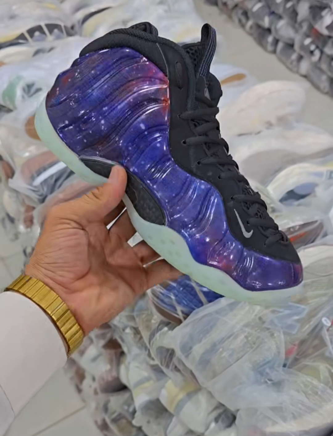 کفش بسکتبالی نایک ایر فومپوزیت وان کهکشانی / nike air fomposite on / سایز ۴۰ تا ۴۶/فروش عمده و تک