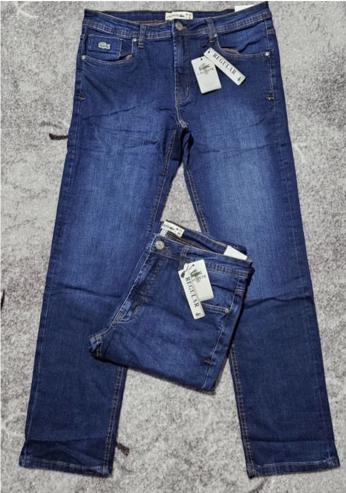 شلوار لی راسته اورجینال برند لاگوست/Lacoste سایز 40 تا 50 /پارچه کش.Pull&bear