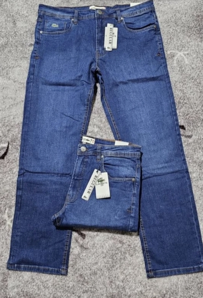 شلوار لی راسته اورجینال برند لاگوست/Lacoste سایز 40 تا 50 /پارچه کش.Pull&bear