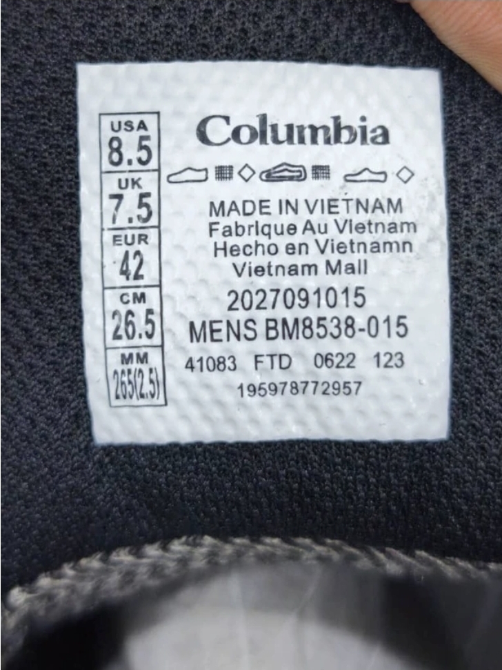 کتونی کلمبیا فست 75 ضدآب/سایز 40 الی 45/Columbia Facet 75 Outdry/ فروش عمده و تک.بالاترین کیفیت