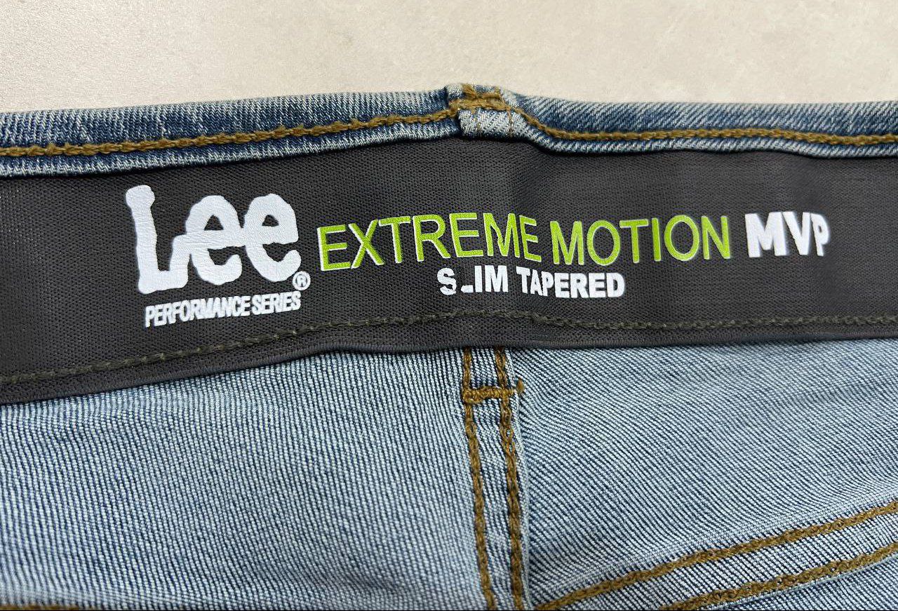 شلوار جین مردانه برند لی Lee اورجینال مدل Slim Fit رنگ آبی Lenny Blue