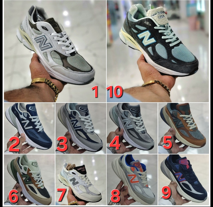 کتونی نیوبالانس ۹۹۰ آمریکاییNewbalance v5 990 ، وارداتی به سفارش USA بالاترین کیفیت درجه۱. سایز۴۰ تا ۴۵پایین ترین قیمت در ایران فروش عمده و تک