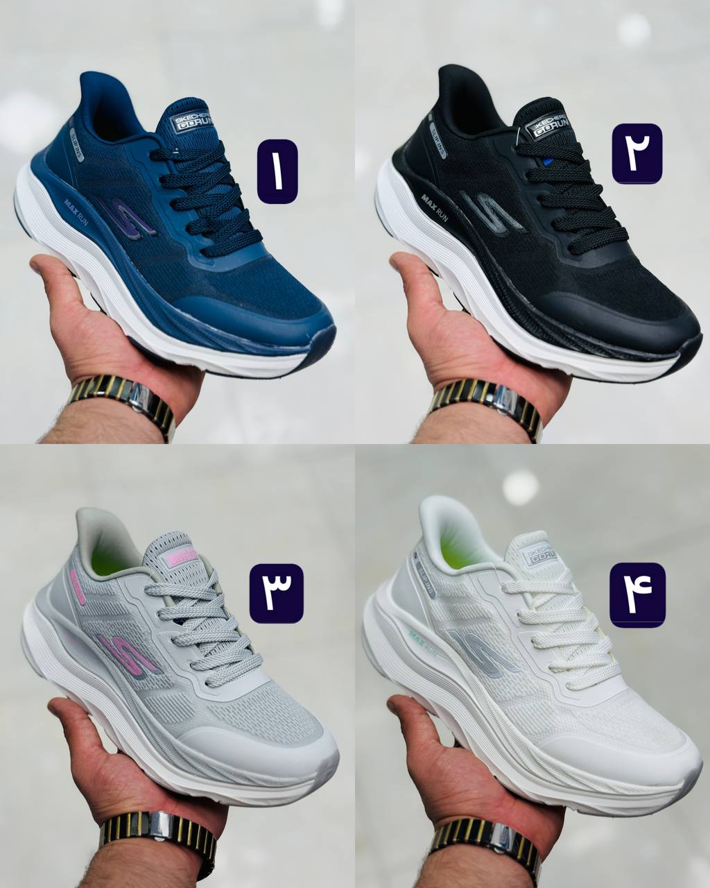 کتونی اسکیچرز نرم و سبک و راحت Skechers Max RUN/ساخت ویتنام /سایز ۳۷تا۴۰/فروش بصورت عمده و تک