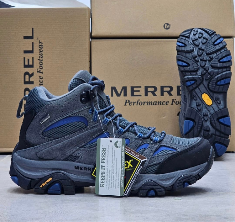 کفش ترکینگ مرل Moab Mid GORE-TEX ساقبلند با زیره ویبرام | مسترکوالیتی ویتنام/مرل گورتکس /سایز ۴۰_۴۱_۴۲_۴۳_۴۴_۴۵/ Merrell Moab 3 Mid GTX