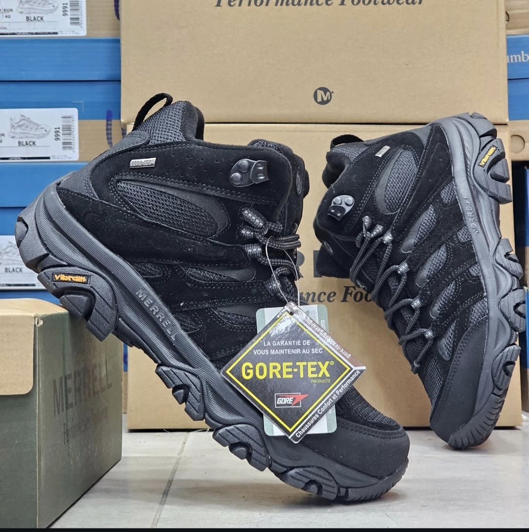 کفش ترکینگ مرل Moab Mid GORE-TEX ساقبلند با زیره ویبرام | مسترکوالیتی ویتنام/مرل گورتکس /سایز ۴۰_۴۱_۴۲_۴۳_۴۴_۴۵/ Merrell Moab 3 Mid GTX