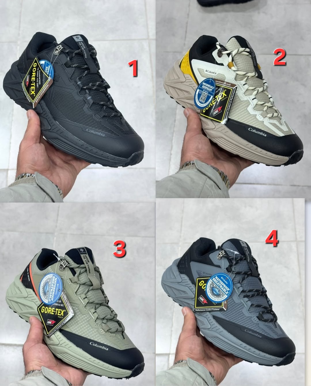 کتونی کلمبیا گورتکسColombia kailas mountain wander _2 GTX low waterproof Trekking shoes ضد آب زیره ویبرام ،ساخت ویتنام سایز ۴۰ تا ۴۵ .فروش بصورت عمده و تک