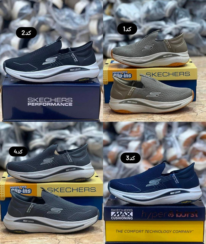 کتونی ویتنامی اسکیچرز طبی و راحتی گو والک go walk / مخصوص پیاده روی و روز مرگی / سایز ۴۰ تا ۴۵