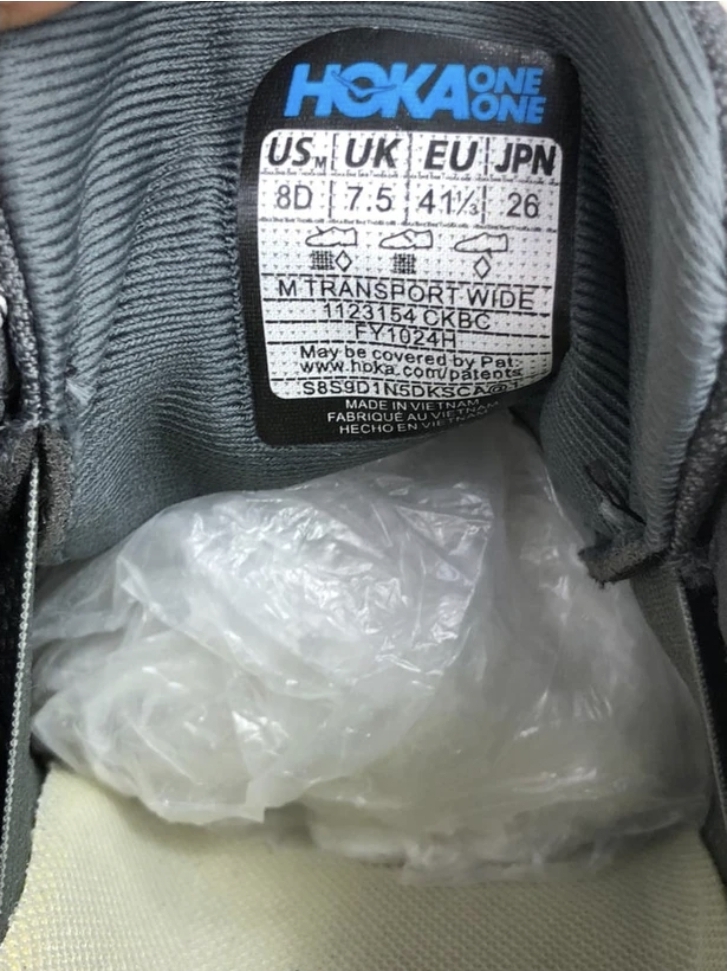 کتونی هوکا ترنسپورت مسترکوالیتی/ زیره ویبرام ضد آب/سایز 40 تا 45/Hoka transport vibram/فروش عمده و تک