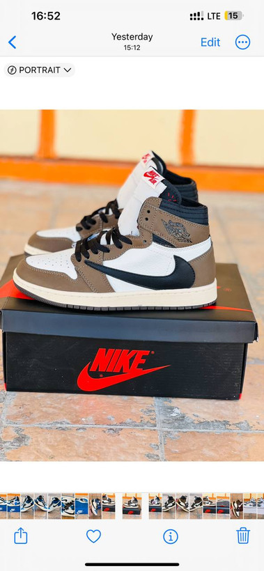 کتونی نایک جردن ۱ Nike air jordan ساخت ویتنام سایز 40 تا 45 فروش عمده وتک