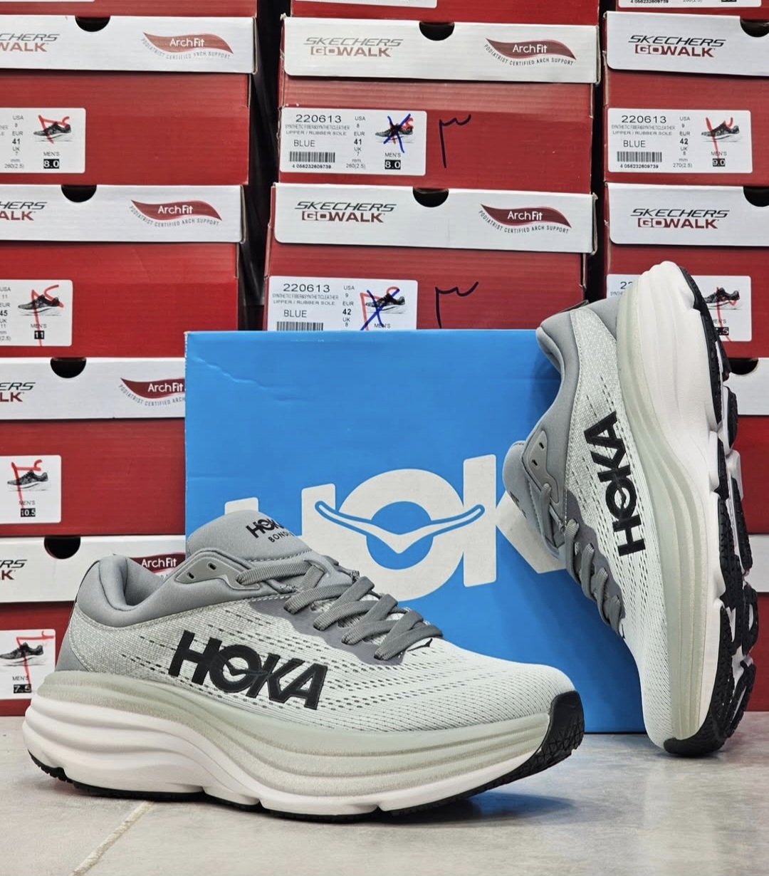 کتونی هوکا باندی ۸Hoka bandi8 ،ساخت ویتنام سایز ۴۰ تا ۴۵ / تضمین کیفیت کالا