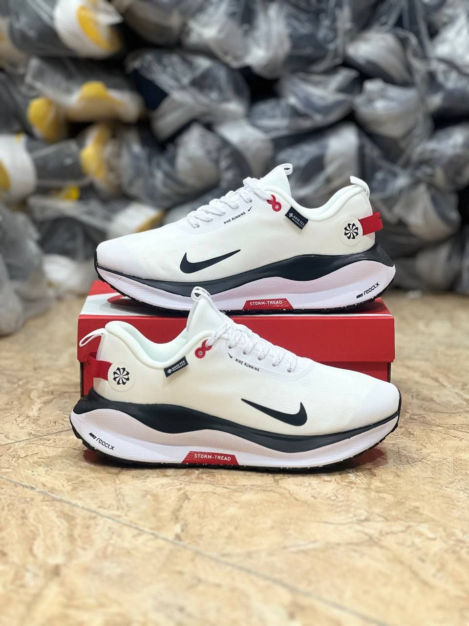کتونی نایک اینفینیتی گورتکس Nike React infinity Run 4 Gore_tex ساخت ویتنام فروش بصورت عمده و تک سایز ۴۰ تا ۴۵