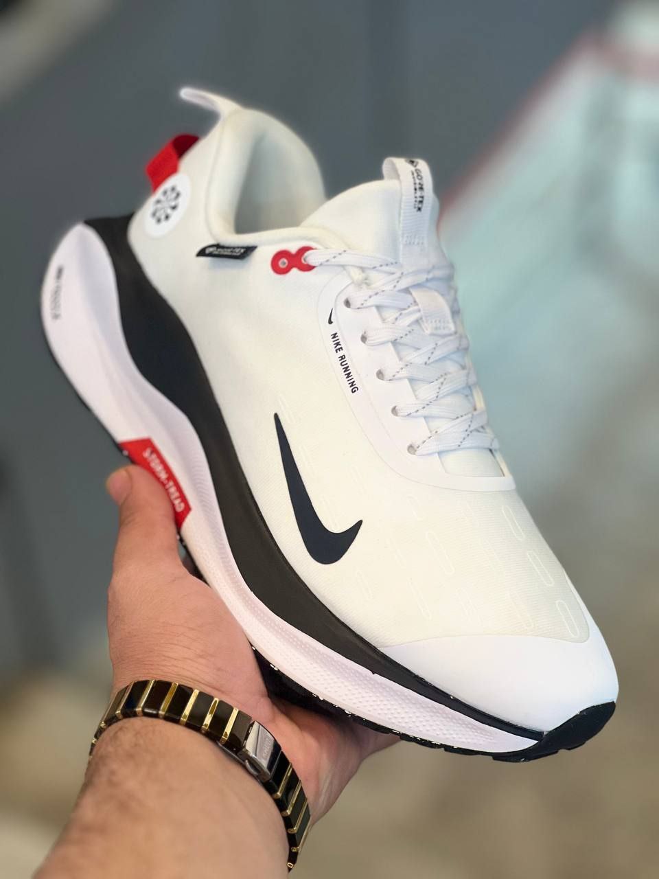 کتونی نایک اینفینیتی گورتکس Nike React infinity Run 4 Gore_tex ساخت ویتنام فروش بصورت عمده و تک سایز ۴۰ تا ۴۵