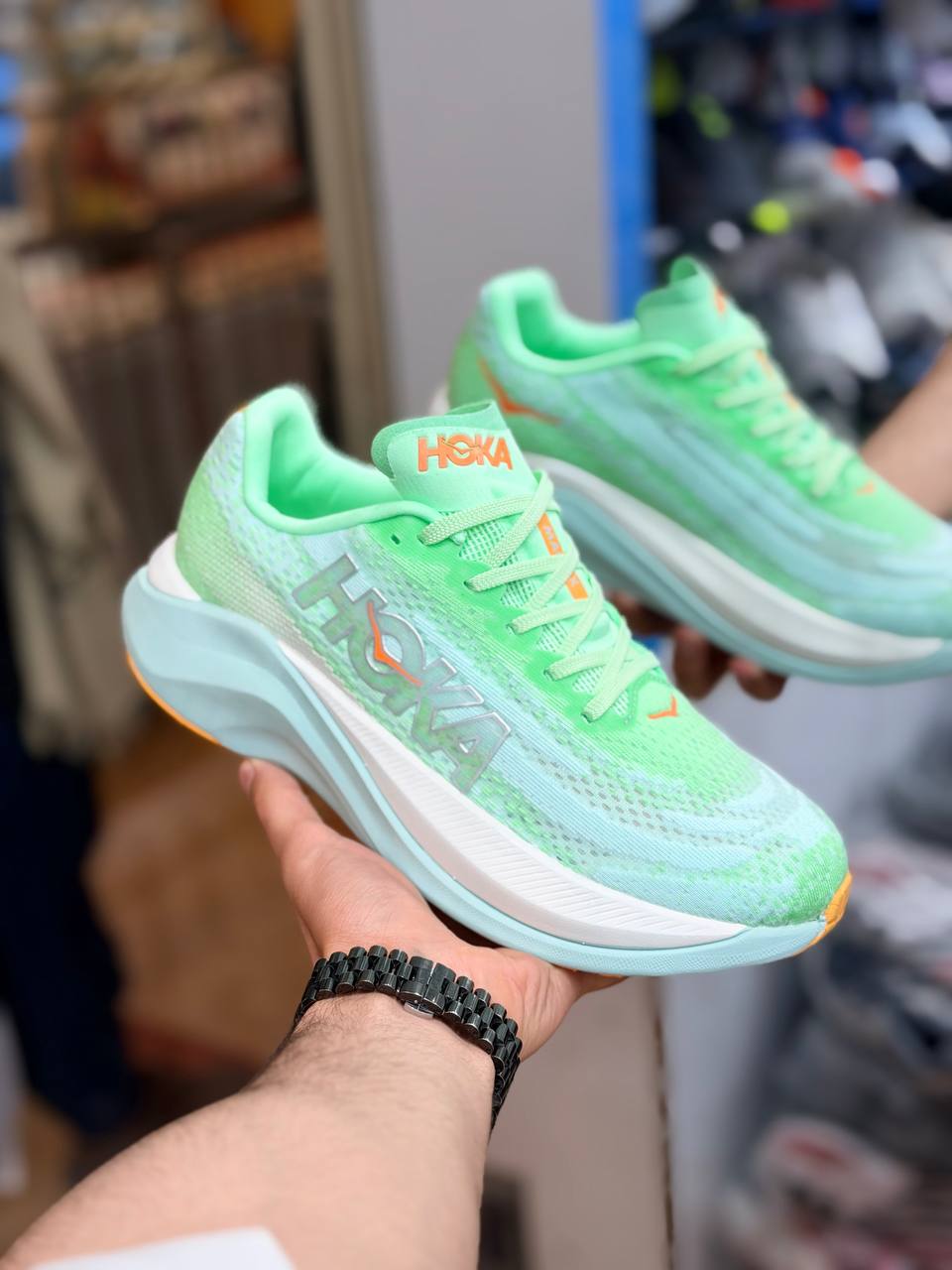 کتونی هوکا مچ ایکس/سایز 41 تا 46/Hoka Mach X/فروش عمده و تک ضمانت کالا