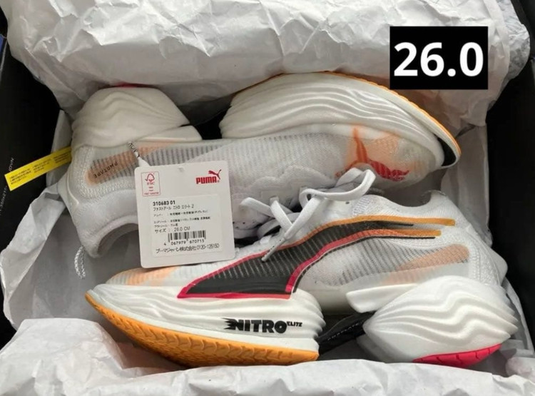 کفش پوما فست نیترو/Puma fast rb nitro elite pr /سایز ۴۰تا ۴۵/ساخت ویتنام/فروش عمده و تک