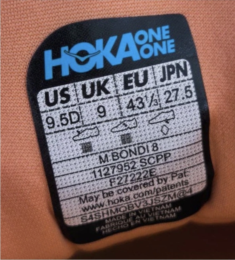 کفش هوکا باندی۸ /Hoka bondi 8/ساخت ویتنام