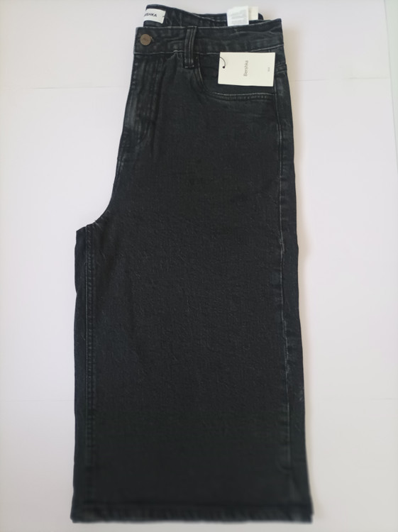 شلوارلی واید لگ کوتاه اورجینال برند برشکا BERSHKAفروش تک و عمده