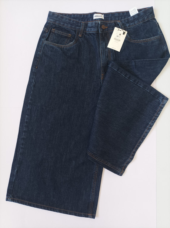 شلوارلی واید لگ کوتاه اورجینال برند برشکا BERSHKAفروش تک و عمده