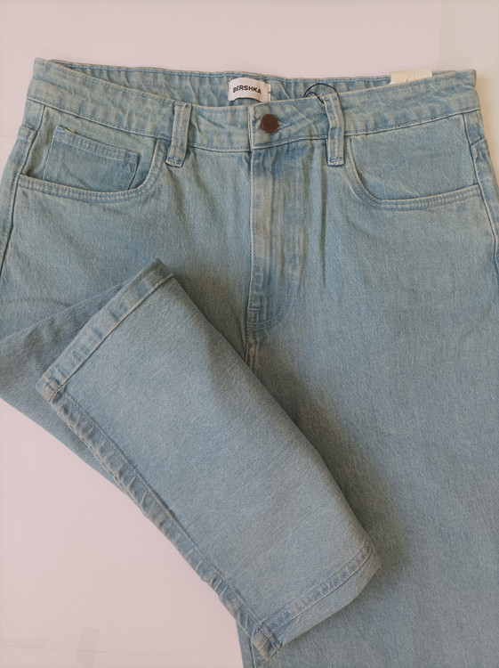 شلوارلی واید لگ کوتاه اورجینال برند برشکا BERSHKAفروش تک و عمده