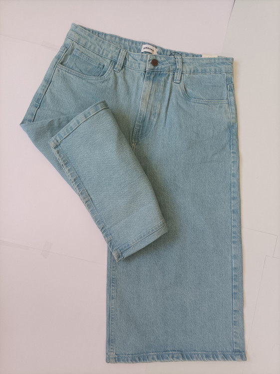 شلوارلی واید لگ کوتاه اورجینال برند برشکا BERSHKAفروش تک و عمده