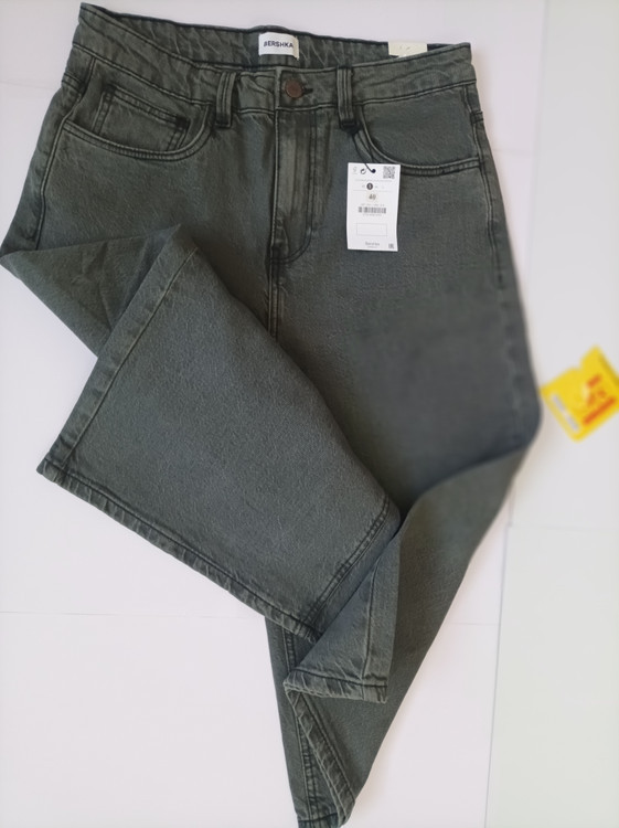 شلوارلی واید لگ کوتاه اورجینال برند برشکا BERSHKAفروش تک و عمده