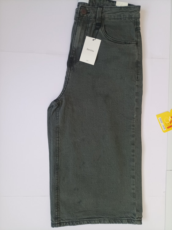 شلوارلی واید لگ کوتاه اورجینال برند برشکا BERSHKAفروش تک و عمده