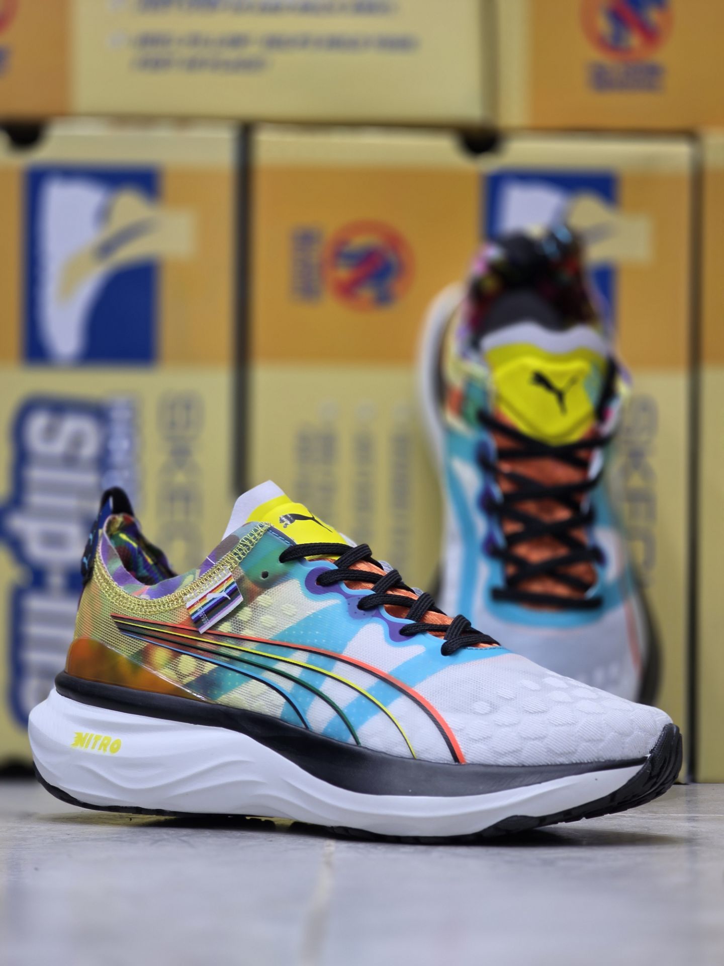 کتونی ویتنامی پوما نیترو3/ Puma nitro3/ساخت ویتنام/سایز ۴۰ تا ۴۵/مسترکوالیتی/ضمانت کالا فروش عمده و تک