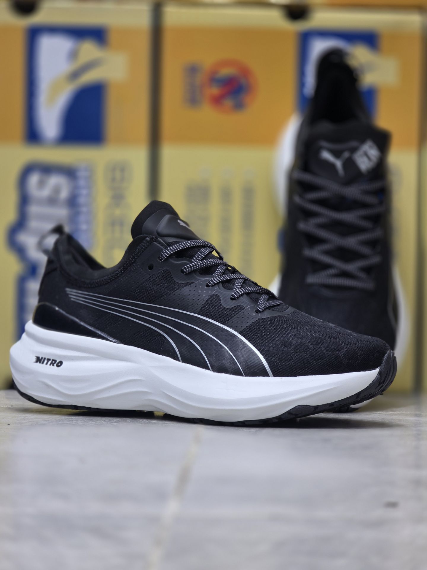 کتونی ویتنامی پوما نیترو3/ Puma nitro3/ساخت ویتنام/سایز ۴۰ تا ۴۵/مسترکوالیتی/ضمانت کالا فروش عمده و تک