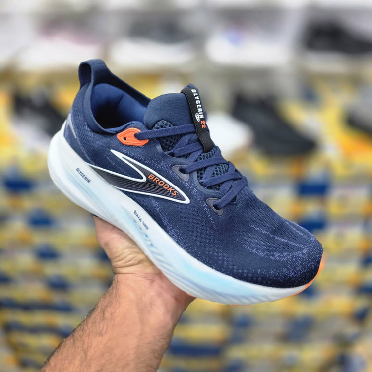 کتونی بروکس گلیسرین ۲۲ پیاده روی و رانینگ Brooks Glyceri 22/ساخت ویتنام/ضمانت کیفیت جعبه و بارکد دار/سایز ۴۰الی ۴۵