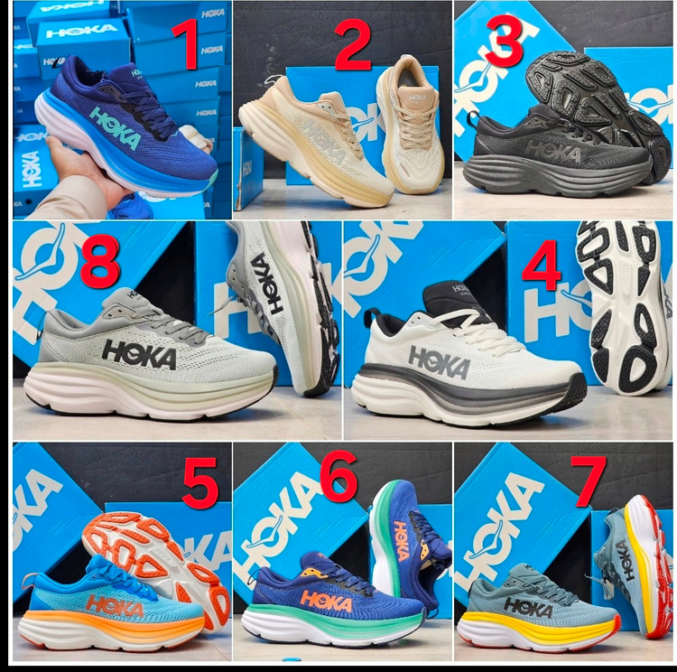 کتونی هوکا باندیی۸/Hoka bandi8/ساخت ویتنام/سایز ۳۸ الی ۴۵/فروش تکی وعمده