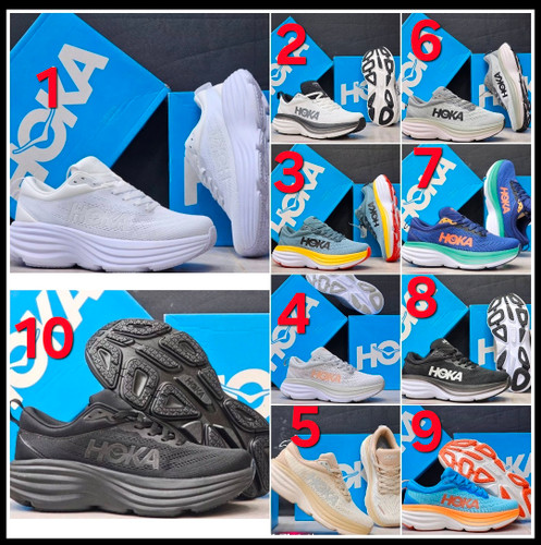 کتونی هوکا باندی ۸ ست زن و مردHoka bandi8ساخت ویتنام/کیفیت مستر کوالیتی /فروش تکی و عمده