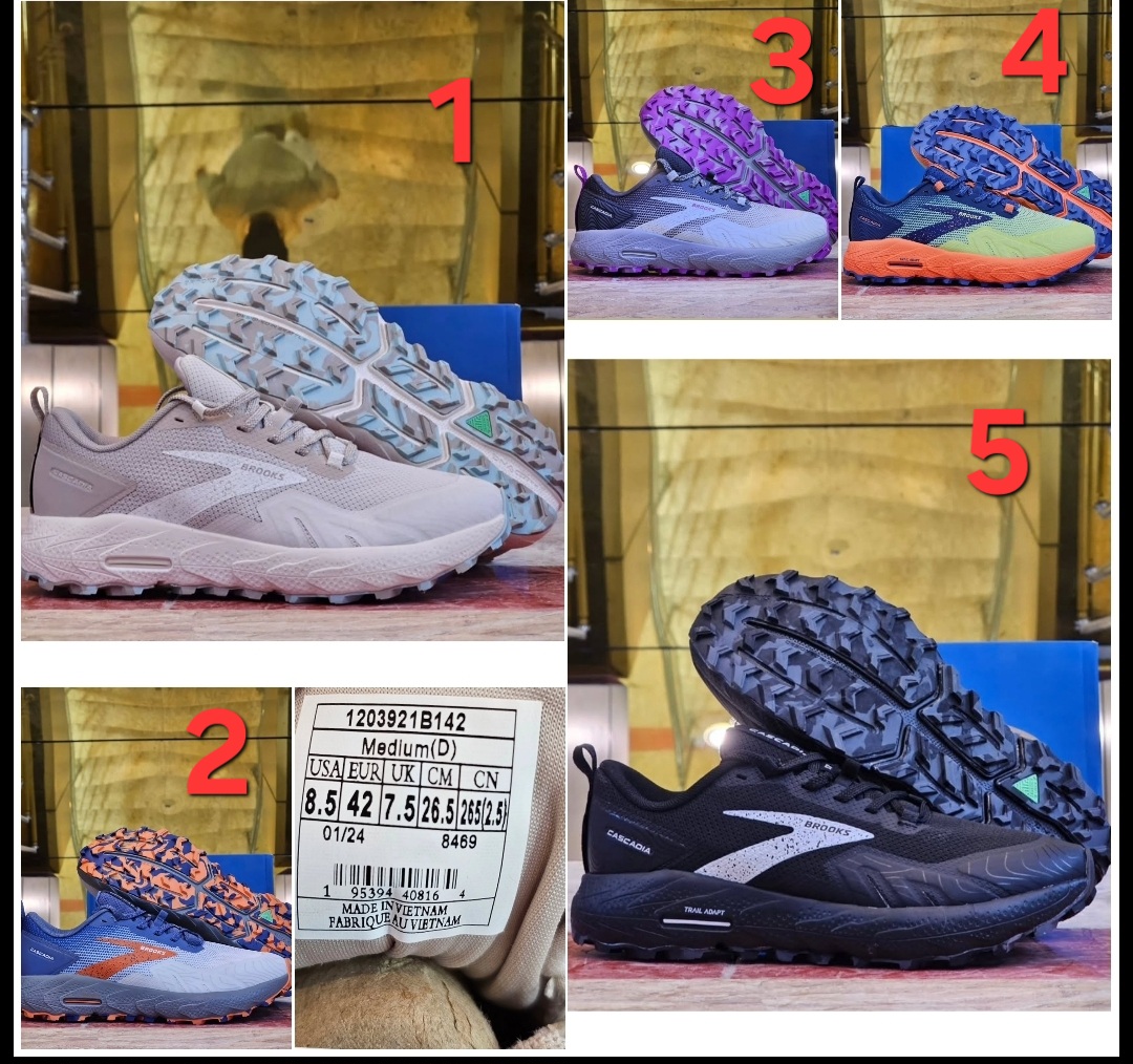 بروکس کاسکادیا 17 رانینگ و پیاده رویی/ Brooks Cascadia 17 /ساخت ویتنام/ سایز 40 تا 45 / فروش عمده و تک
