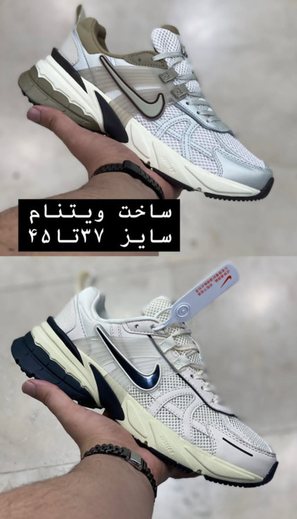 کتونی ویتنامی نایک وی تو کی Nike V2k Runسایز ۳۷الی۴۵ ساخت ویتنام باجعبه بارکد دارفروش تکی و عمده