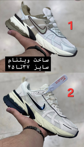 کتونی ویتنامی نایک وی تو کی Nike V2k Runسایز ۳۷الی۴۵ ساخت ویتنام باجعبه بارکد دارفروش تکی و عمده