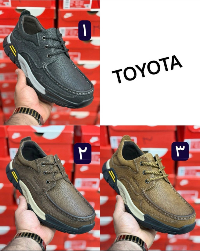 کفش امریکایی تویوتا چرم وارداتی زیره طبی/TOYOTA USA/سایز ۴۰ تا۴۵/فروش تکی و عمده